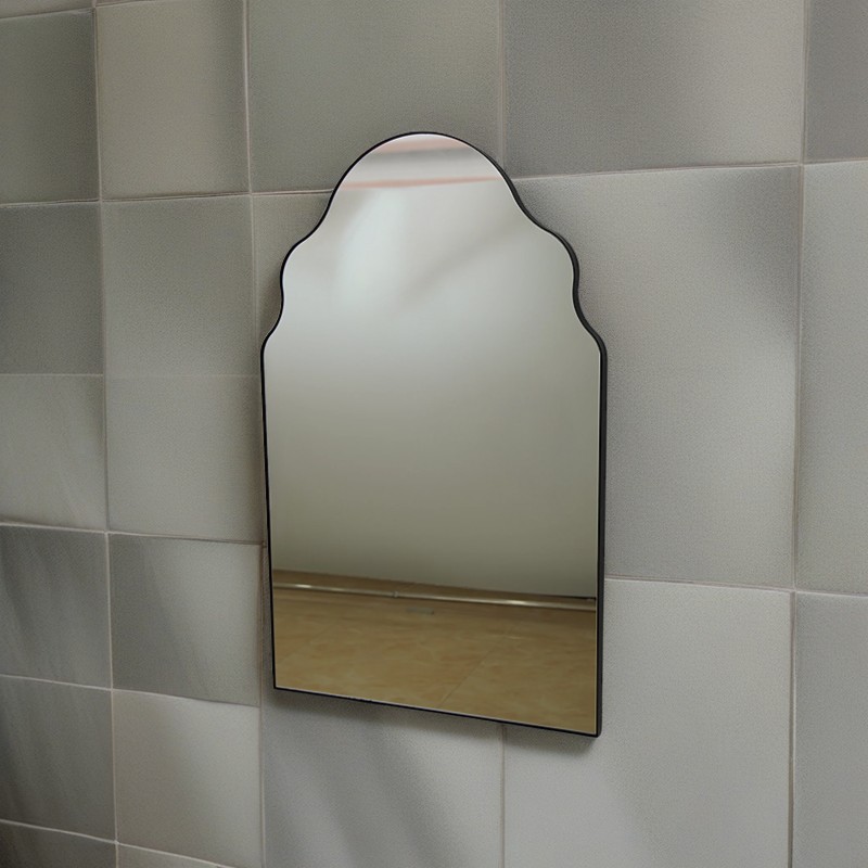 Black Iron Frame Wall Decor Mirror